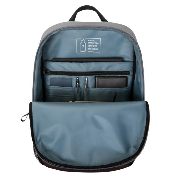 Sagano™ EcoSmart® Campus Backpack – Gray 15.6" - Imagen 3