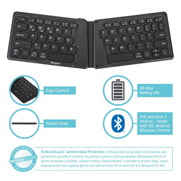Teclado español foldable antimicrobial para tablets y celulares - Imagen 2